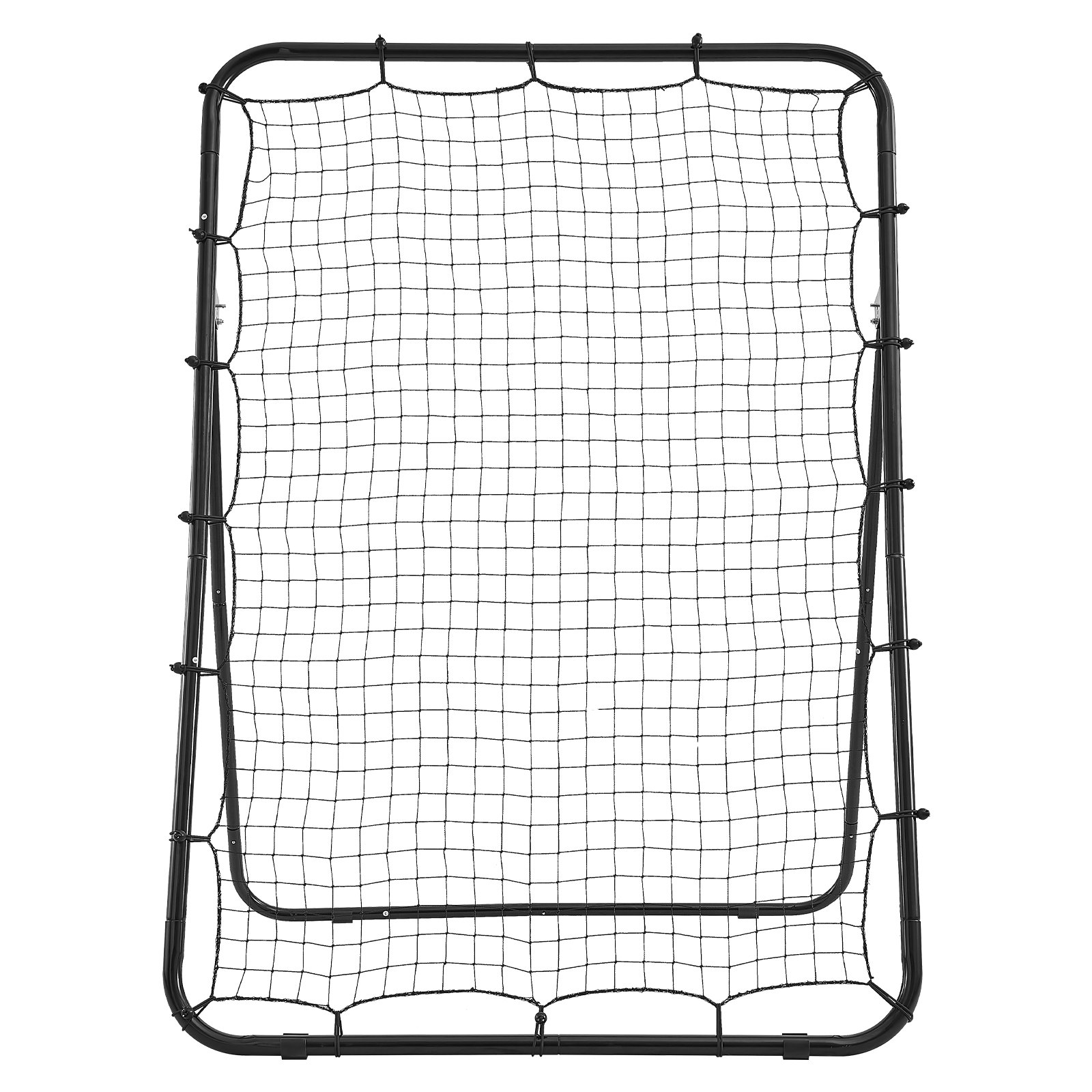 VEVOR Baseball Softball Rebounder Net 1210 x 1730 mm Pitch Back Trainer, 5 Adjustable Angles with Strike Zone Target, Steel Frame, Bounce Back Net for Pitching & Fielding Training, Return Practice