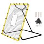 Red de rebote para béisbol y sóftbol VEVOR, 1,2 x 1,3 m, nido de béisbol PitchBack para entrenamiento de lanzamiento y fildeo, red de rebote para entrenador de retorno de lanzamiento con objetivo de lanzamiento, 4 ángulos ajustables