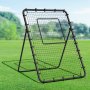 VEVOR Baseballová a softballová odrazová síť, baseballové hnízdo PitchBack 4 x 6 stop pro trénink nadhazování a držení míče, odrazová síť pro trenažér nadhazování s terčem, 4 nastavitelné úhly