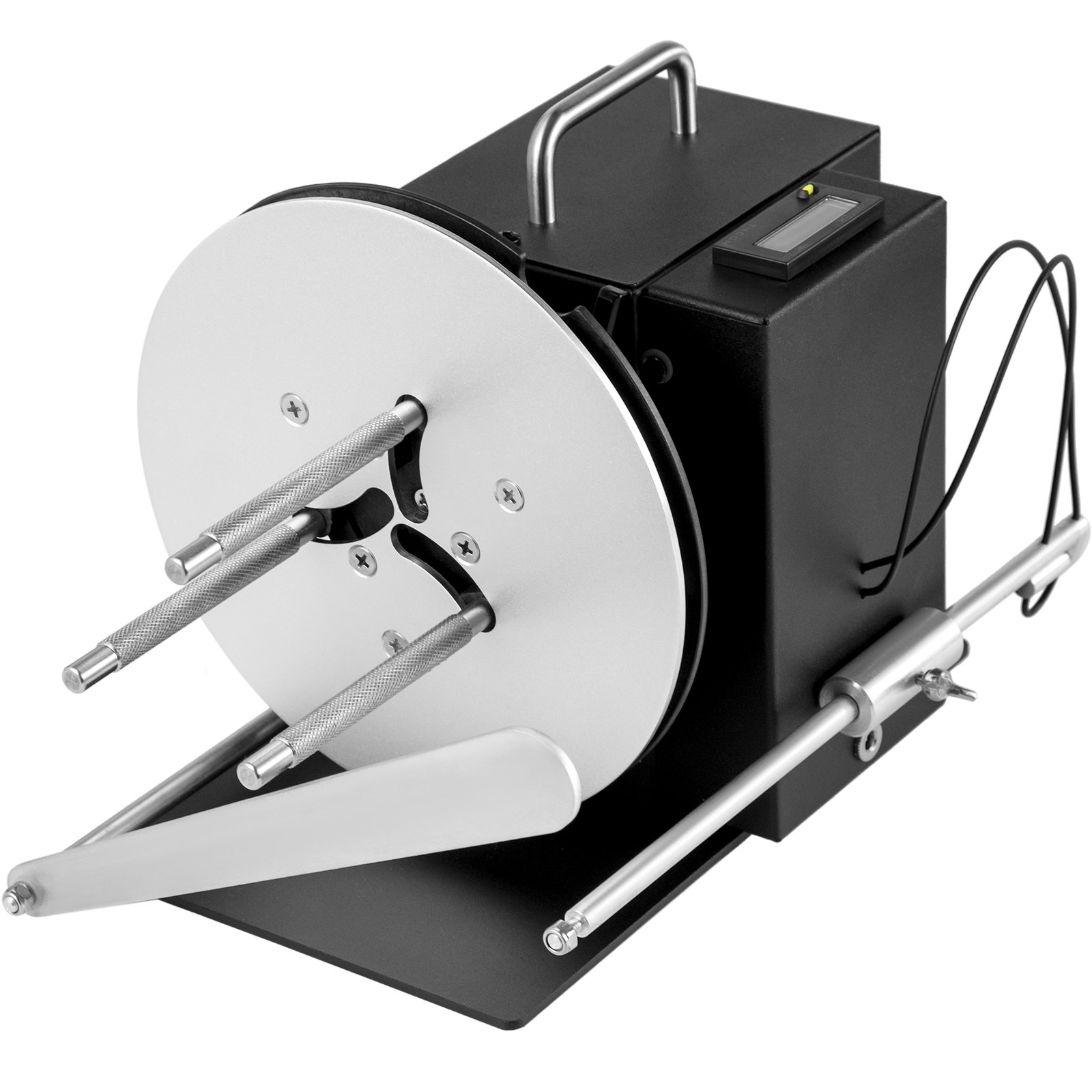 VEVOR Automatic Label Rewinder R7 with Counting Device 100mm Width Label Rewinder Machine 190mm Max.Diameter Rewinding Machine Synchronize with Printer for Industries