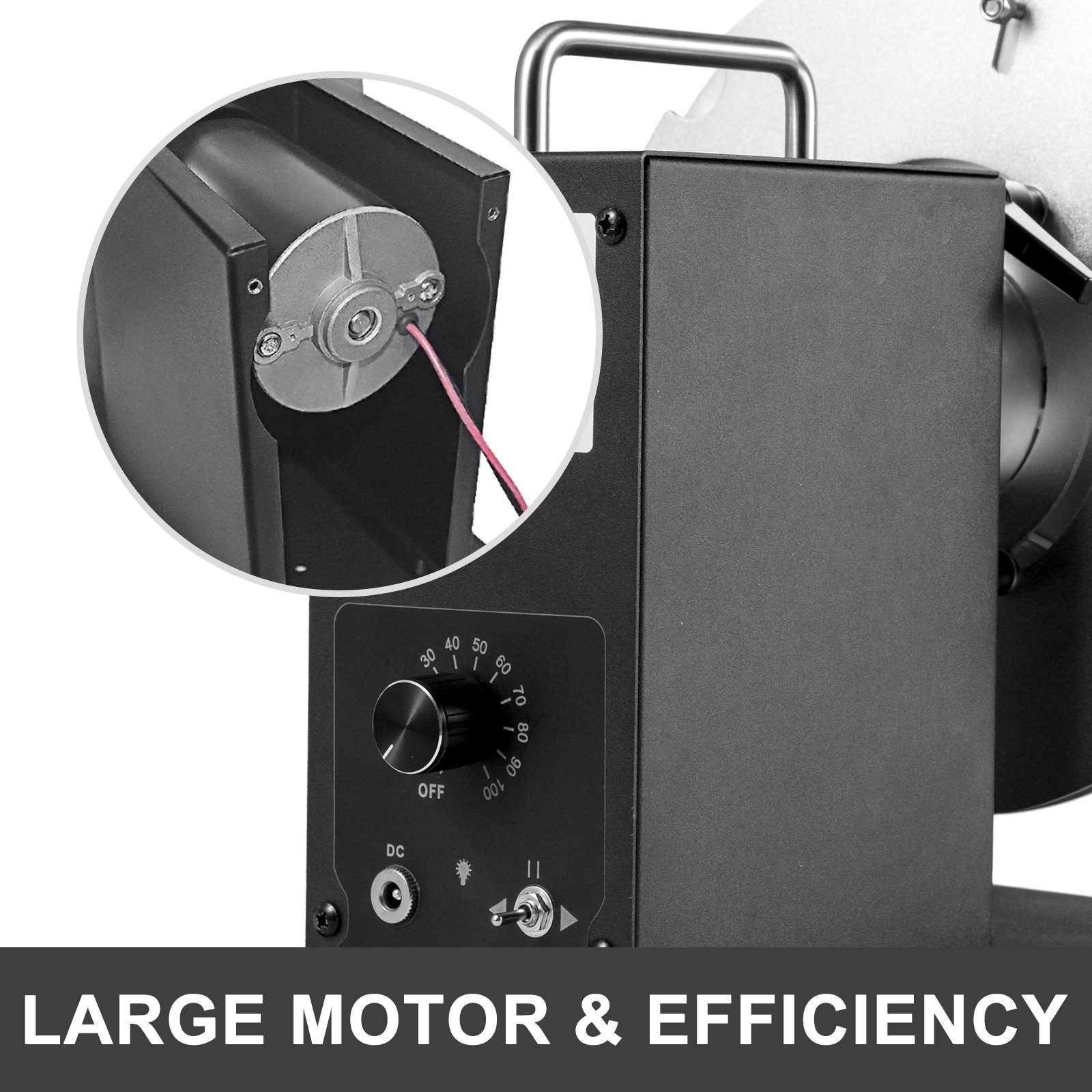 VEVOR Label Rewinder 220mm Max. Diameter Label Tags Rewinder Machine, 1-4 Inch Automatic Bi-Directional Rewind Rewinding Machine, 120mm Width Synchronize with Printers for Industries