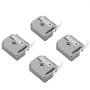 VEVOR Label Maker Tape, 4 Pack, 0.47 in / 12 mm Black on White Label Cartridge Compatible for Various Types of Brother Labelers, Durable & Long-lasting, Waterproof, Replacement for Letra Tag M-K231