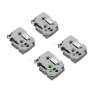 VEVOR Label Maker Tape, 4 Pack, 0.47 in / 12 mm Black on White Label Maker Refills Compatible for Various Types of Brother P-Touch Labelers, Durable & Long-lasting, Replacement for Letra Tag TZe-231