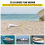 VEVOR Bruce Claw Anchor 22 lb bådanker, galvaniseret stål bådanker, 10 kg marineanker med en ankersjækle, Heavy Duty bådanker til 26'-33' bådfortøjning på stranden