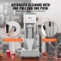 VEVOR Ice Cream Blender, 750W High-Speed Ice Cream Maker Mixer Stir Machine 1740RPM, 304 Stainless Steel Ice Cream Shaker, Long Handle + PC Protective Shield, Customizable with any Flavor of Ice Cream