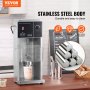 VEVOR ice cream blender with stainless steel body, durable, easy to clean, on a kitchen counter.