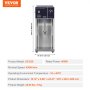 VEVOR ice cream blender, stainless steel, model xz-620, 400w, dimensions 24.41" x 10.12" x 8.66".