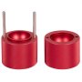 VEVOR Ice Ball Press, 6cm Ice Ball Maker, Aircraft Al Alloy Ice Ball Press Kit for 60mm Ice Sphere, Ice Press with Tong and Drip Tray, for Whiskey, Cocktail, Bourbon, Scot on Party & Holiday, Red