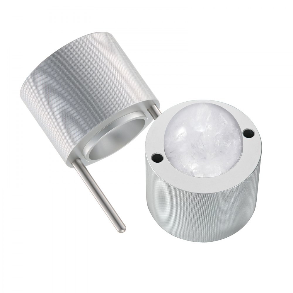 VEVOR Ice Ball Press, 2.1" Ice Ball Maker, Aviation Aluminum Ice Ball Press Kit for 53mm Ice Sphere, Ice Press with Tong and Drip Tray, for Whiskey, Cocktail, Bourbon, Scot on Party & Holiday