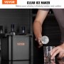 VEVOR Ice Ball Maker, Crystal Clear Ice Ball Maker 2,36 ιντσών Ice Sphere Maker με Storage Bag και Ice Clamp, Round Clear Ice Cube 2-Cavity Ice Presser for Whisky Scotch Cocktail Brandy