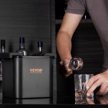 Máquina para hacer bolas de hielo VEVOR, máquina para hacer bolas de hielo transparente de 2,36 pulgadas con bolsa de almacenamiento y abrazadera para hielo, máquina para hacer hielo redonda transparente de 2 cavidades para whisky escocés cóctel brandy
