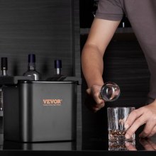 Fabricante de bolas de gelo VEVOR, fabricante de bolas de gelo cristalino Esfera de gelo de 2,36 polegadas com bolsa de armazenamento e braçadeira de gelo, cubo de gelo redondo transparente com 4 cavidades fabricante de prensa de gelo whisky escocês coquetel conhaque bourbon