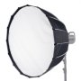 VEVOR Parabolic Softbox, 33 in / 850 mm, Quick Release and Quick Fold, Lightweight and Portable, Universal Bowens Mount, 4 Lighting Effects, Fits for Professionoal Photography, Daily Filming