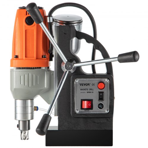 VEVOR Magnetic Drill 220V-240V Magnetic Drilling Machine 980W, Metal Drill Press High Power  680 rpm, Multi-Function Metal Drill Press 35MM Core Drilling Machine for Drilling And Tapping