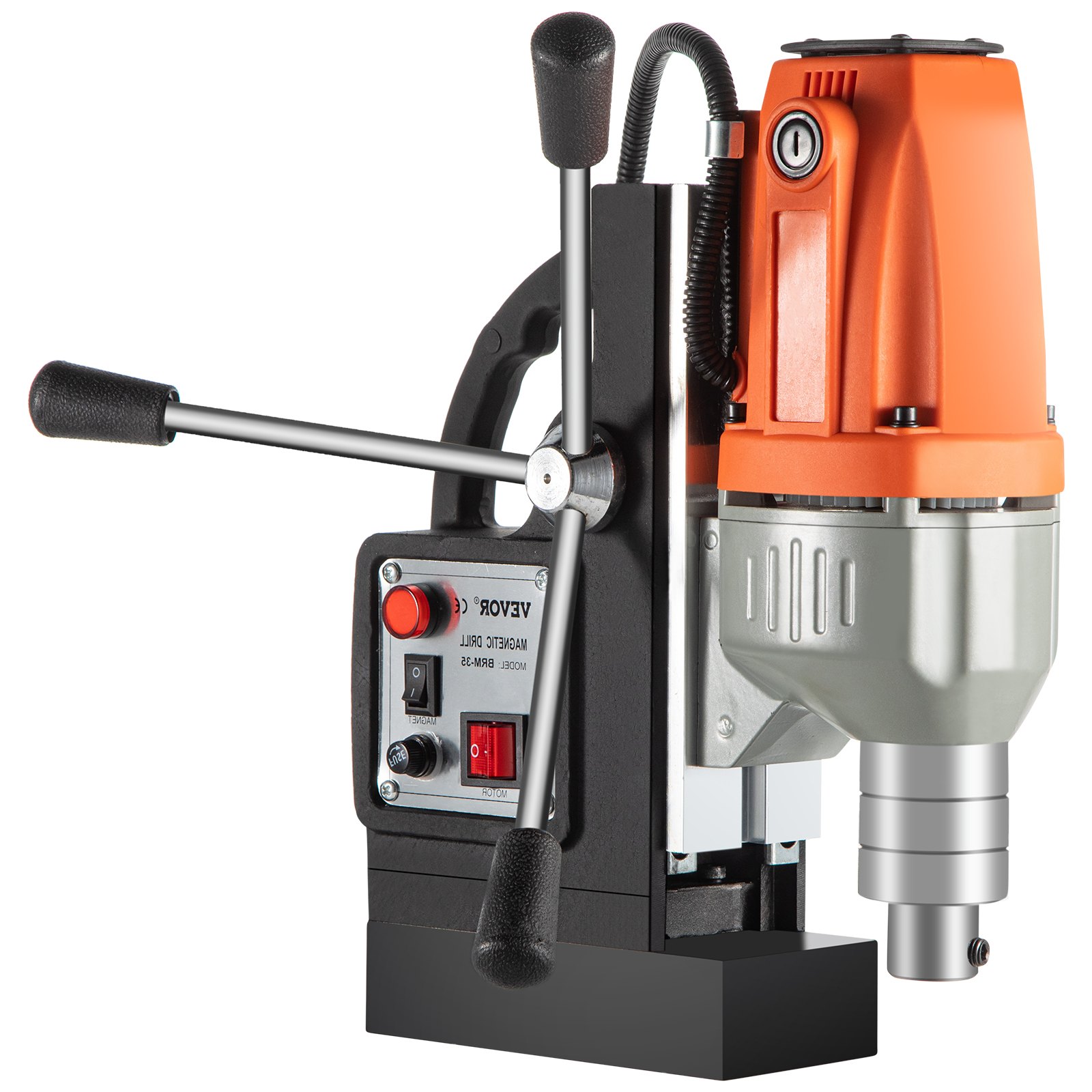 VEVOR Magnetic Drill 220V-240V Magnetic Drilling Machine 980W, Metal Drill Press High Power  680 rpm, Multi-Function Metal Drill Press 35MM Core Drilling Machine for Drilling And Tapping