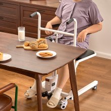 Silla elevadora eléctrica para pacientes VEVOR Silla de ruedas para traslado de pacientes y asiento dividido a 180°