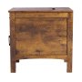 VEVOR Farmhouse End Table, Nightstand with Charging Station, 3 Tiers End Table with Storage Cabinet and 1 Drawer, Side Table with USB Ports and Outlets, Ideal for Living Room, Bedroom, Burlywood