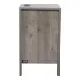 VEVOR - Juego de 2 mesas auxiliares estilo granja, mesita de noche con estación de carga, mesa auxiliar de 3 niveles con armario de almacenamiento y 2 cajones, mesa auxiliar con puertos USB y enchufes, ideal para sala de estar y dormitorio, color gris