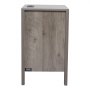VEVOR Farmhouse End Table, Set of 2, Square Night Stand with USB Ports and Outlets, 3 Tiers End Table Side Table with Storage Cabinet and 2 Drawers, Ideal for Living Room, Bedroom, Office, Gray