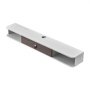 VEVOR Floating TV Stand, 55 in Wall Mount Entertainment Center with Cable Hole, Modern Floating TV Shelf with Storage Cabinet, Particle Board Console for DVD Player, Cable Box, Game Console, White