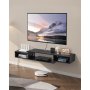 VEVOR Floating TV Stand, 59" Wall Mount Entertainment Center with Power Outlet & Cable Hole, Modern Floating TV Shelf with Storage Cabinet for DVD Player, Cable Box, Game Console, TV Accessory, Black