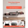 VEVOR Floating TV Stand, 70" Wall Mount Entertainment Center with Power Outlet & Cable Hole, Modern Floating TV Shelf with Storage Cabinet for DVD Player, Cable Box, Game Console, TV Accessory, Wood