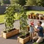 VEVOR Cucumber Trellis, U-Shape Garden Trellises for Raised Bed, Metal Arch Plant Support for Vine, Climbing Plants Outdoor, Peas, Beans, Zucchini, Tomato, Squash, Flower (813 x 800 x 2050 mm)