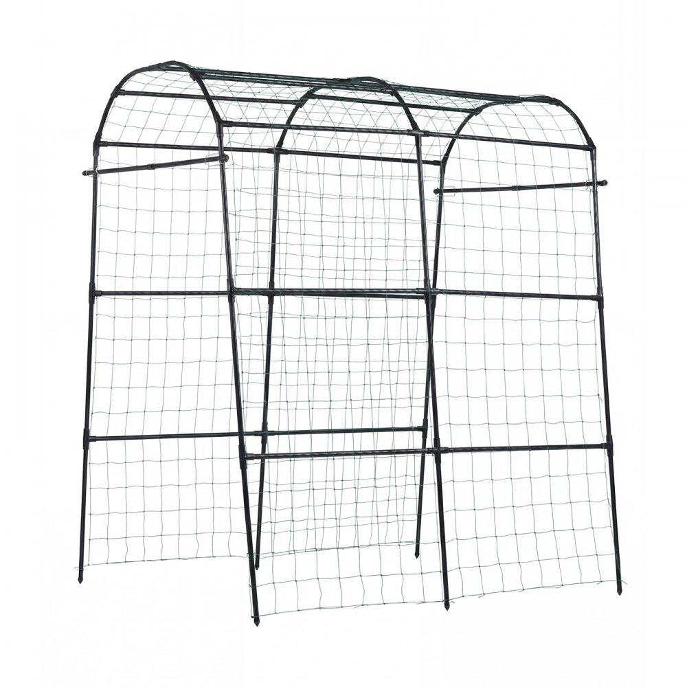 VEVOR Cucumber Trellis, U-Shape Garden Trellises for Raised Bed, Metal Arch Plant Support for Vine, Climbing Plants Outdoor, Peas, Beans, Zucchini, Tomato, Squash, Flower (1800 x 1120 x 2108 mm)
