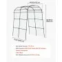 VEVOR Cucumber Trellis, U-Shape Garden Trellises for Raised Bed, Metal Arch Plant Support for Vine, Climbing Plants Outdoor, Peas, Beans, Zucchini, Tomato, Squash, Flower (1800 x 1120 x 2108 mm)