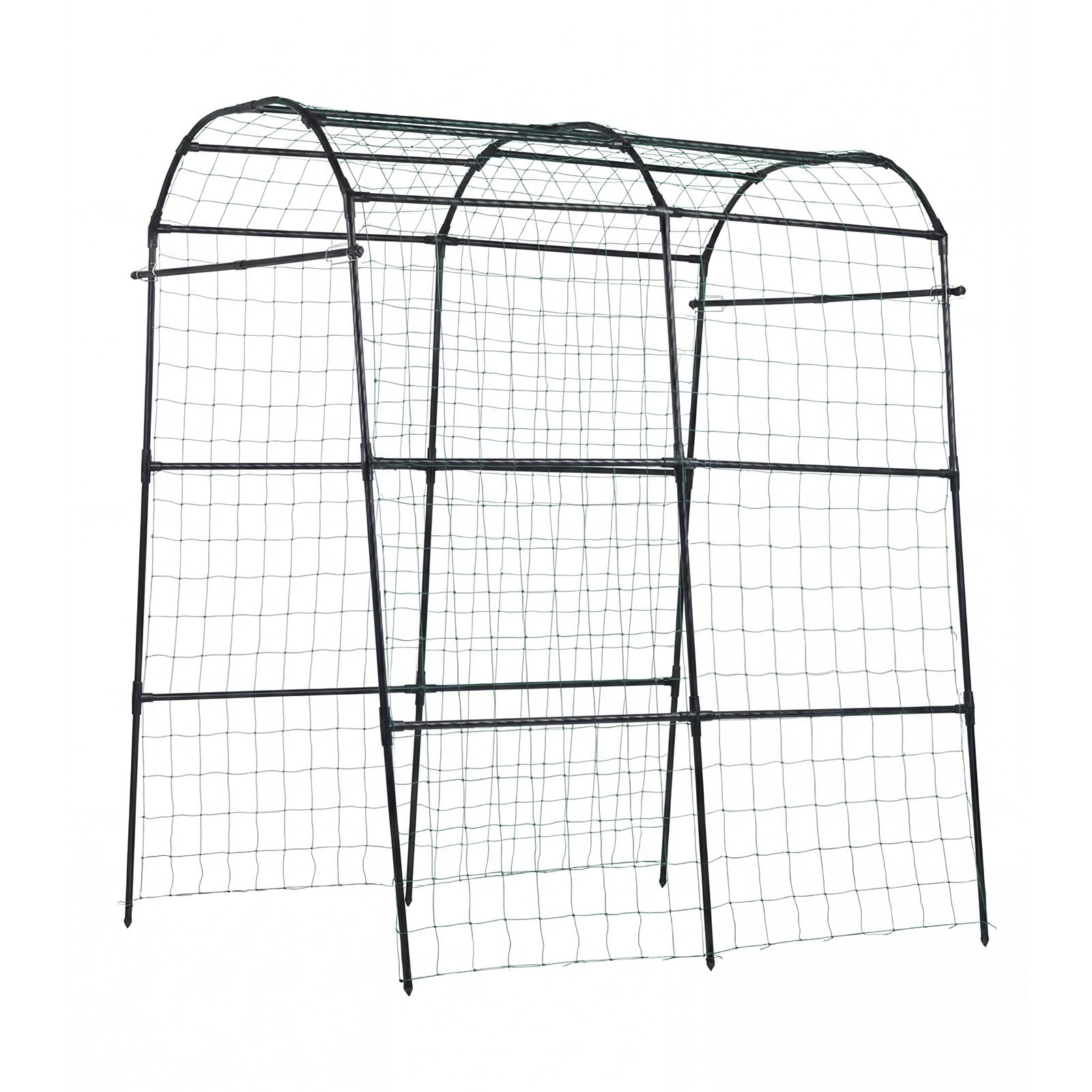 VEVOR Cucumber Trellis, U-Shape Garden Trellises for Raised Bed, Metal Arch Plant Support for Vine, Climbing Plants Outdoor, Peas, Beans, Zucchini, Tomato, Squash, Flower (1800 x 1120 x 2108 mm)
