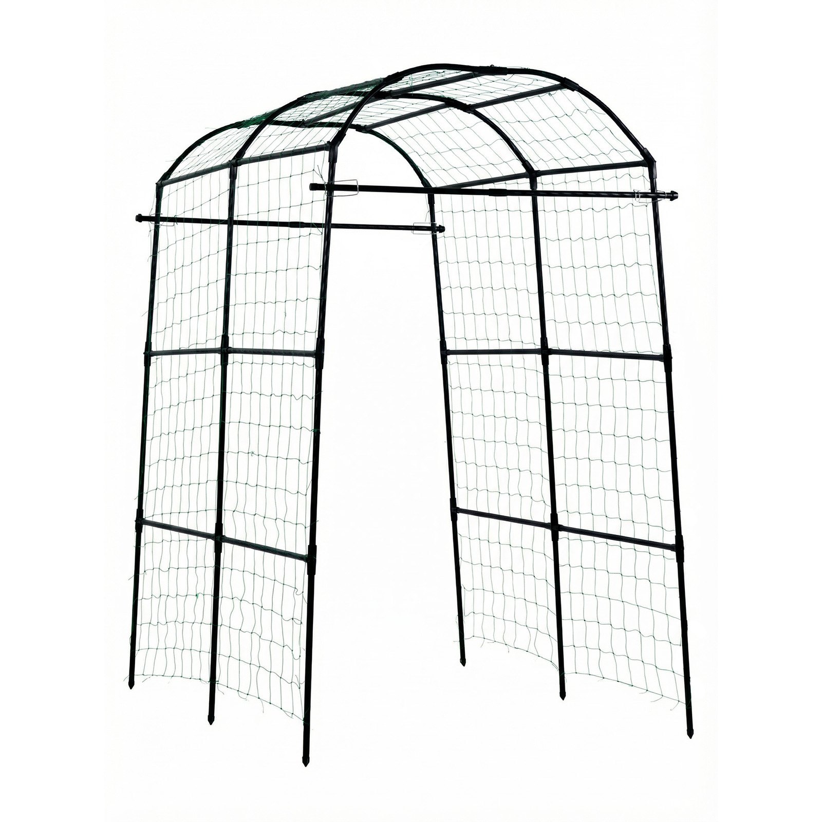 VEVOR Cucumber Trellis, U-Shape Garden Trellises for Raised Bed, Metal Arch Plant Support for Vine, Climbing Plants Outdoor, Peas, Beans, Zucchini, Tomato, Squash, Flower (1800 x 1120 x 2108 mm)
