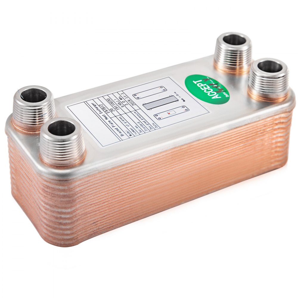 Heat Exchanger Brazed Plate Heat Exchanger 20 Plate Heat Exchanger 3"x7.5"