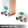 Heat Exchanger Brazed Plate1/2" & 3/4" Mnpt 20 Plate Heat Exchanger