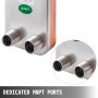 1 1/4" MNPTBrazed Plate Heat Exchanger 10 Plate Heat Exchanger for Heating