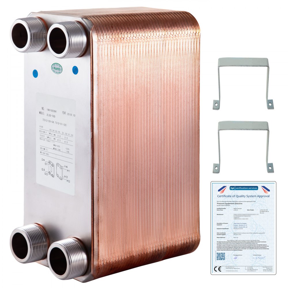 Heat Exchanger Brazed Plate Heat Exchanger 70 Plate Heat Exchanger for Heating