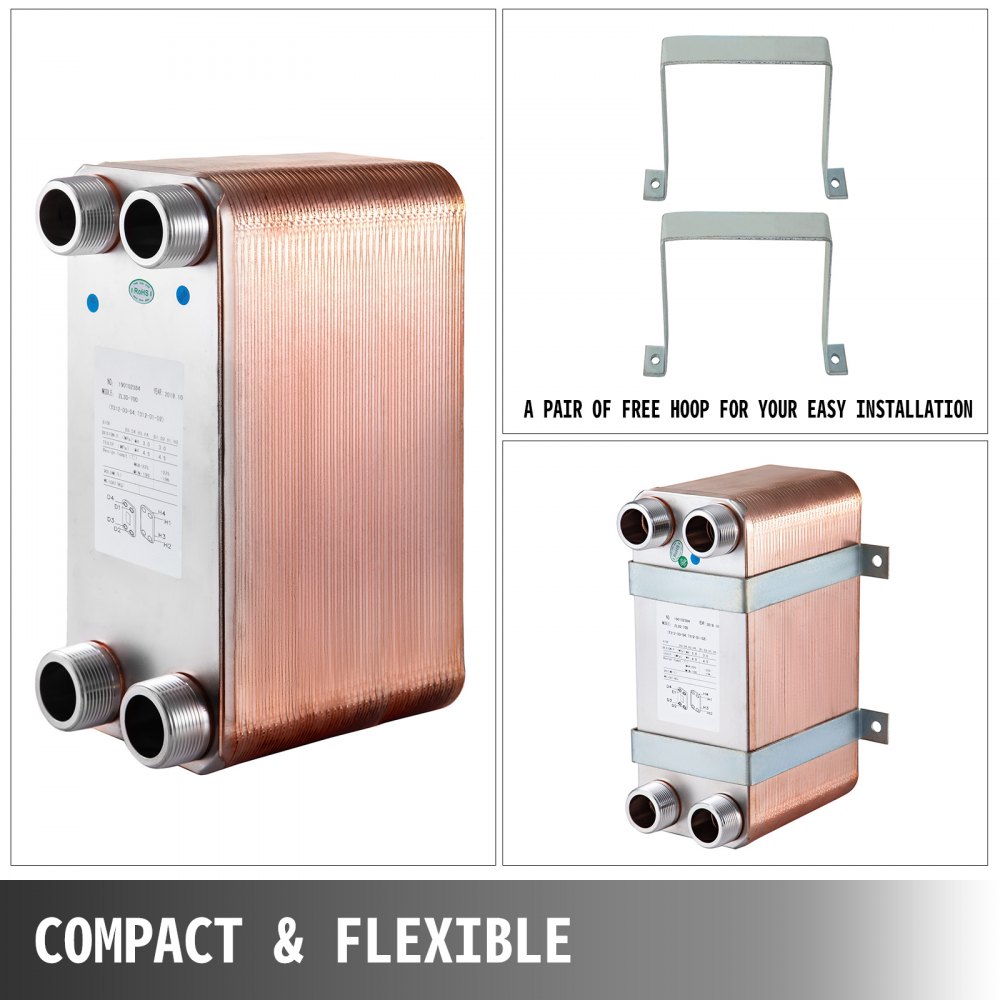 Heat Exchanger Brazed Plate Heat Exchanger 70 Plate Heat Exchanger for Heating