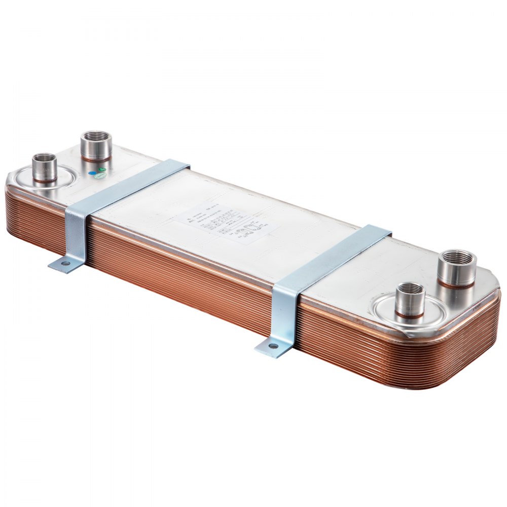 Heat Exchanger Brazed Plate 20 Plate Heat Exchanger 24"X7.5" w/Brackets