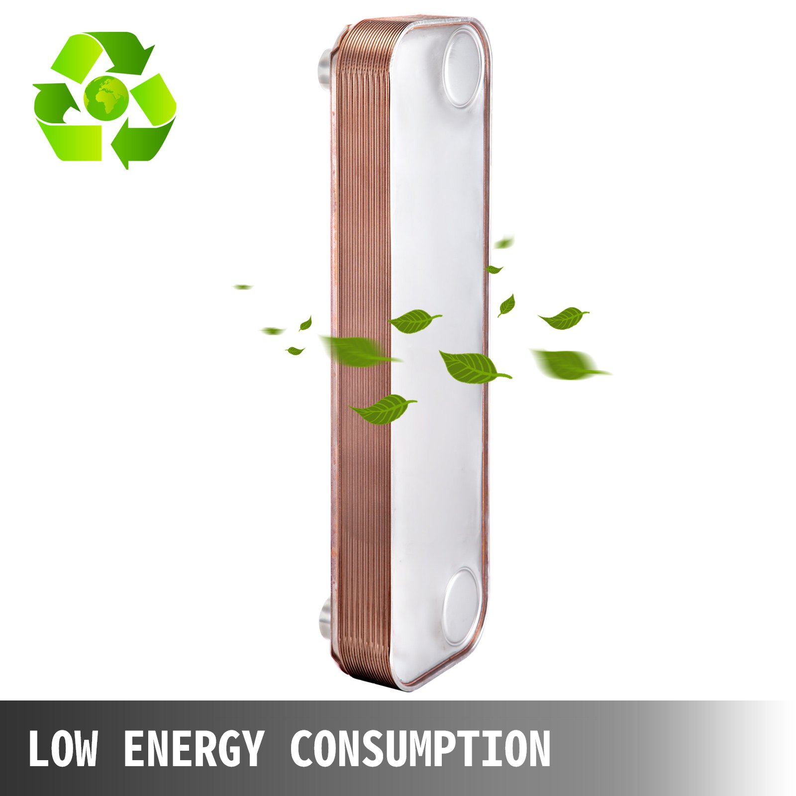 Heat Exchanger Brazed Plate 20 Plate Heat Exchanger 24"X7.5" w/Brackets