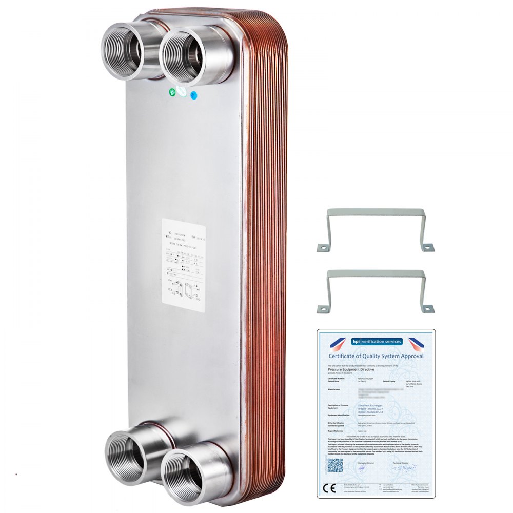 Plate Heat Exchanger 20 Plate Stainless Steel Heat Exchanger For Heating