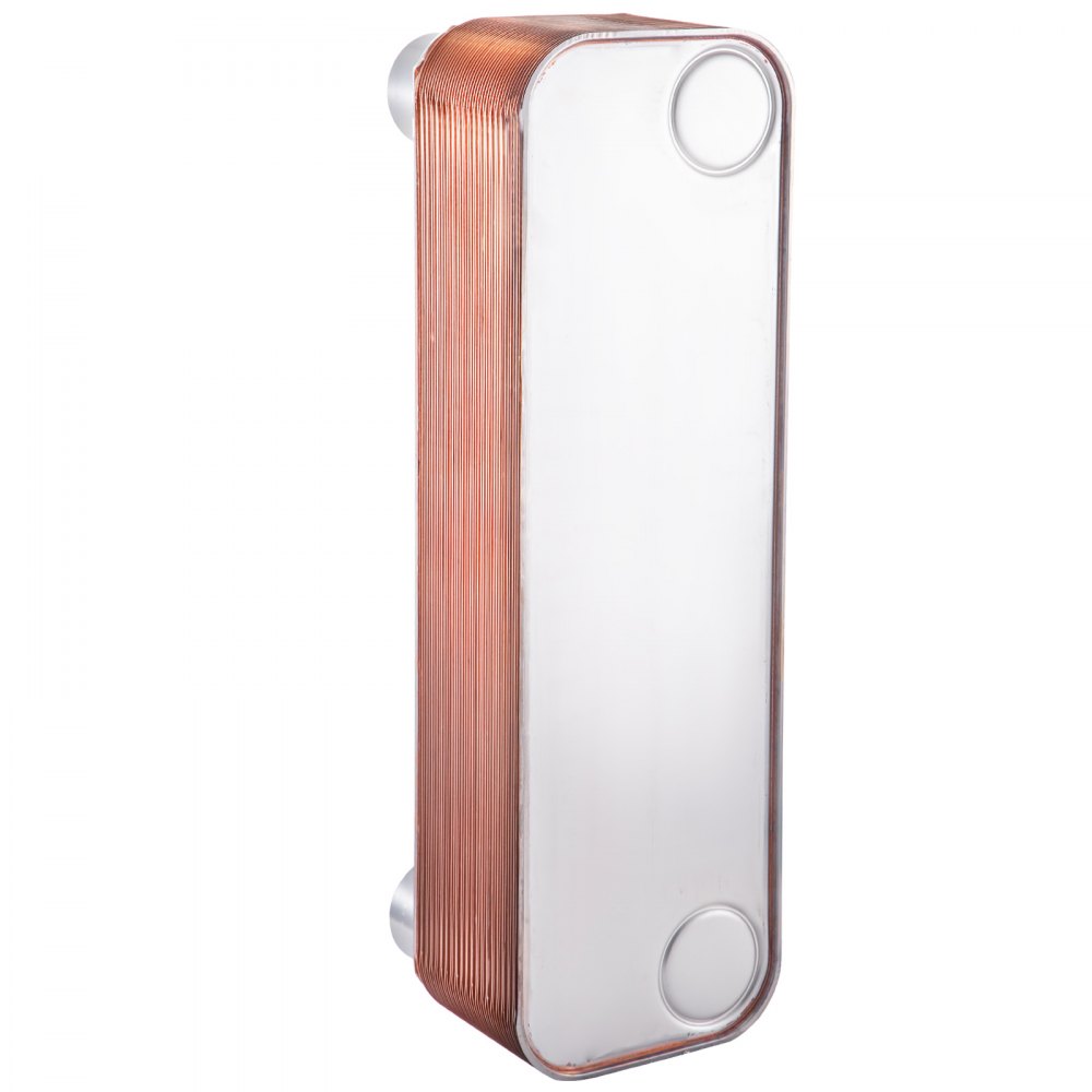 VEVOR 24"X7.5" Brazed Plate Heat Exchanger 40 Plate Heat Exchanger for Heating
