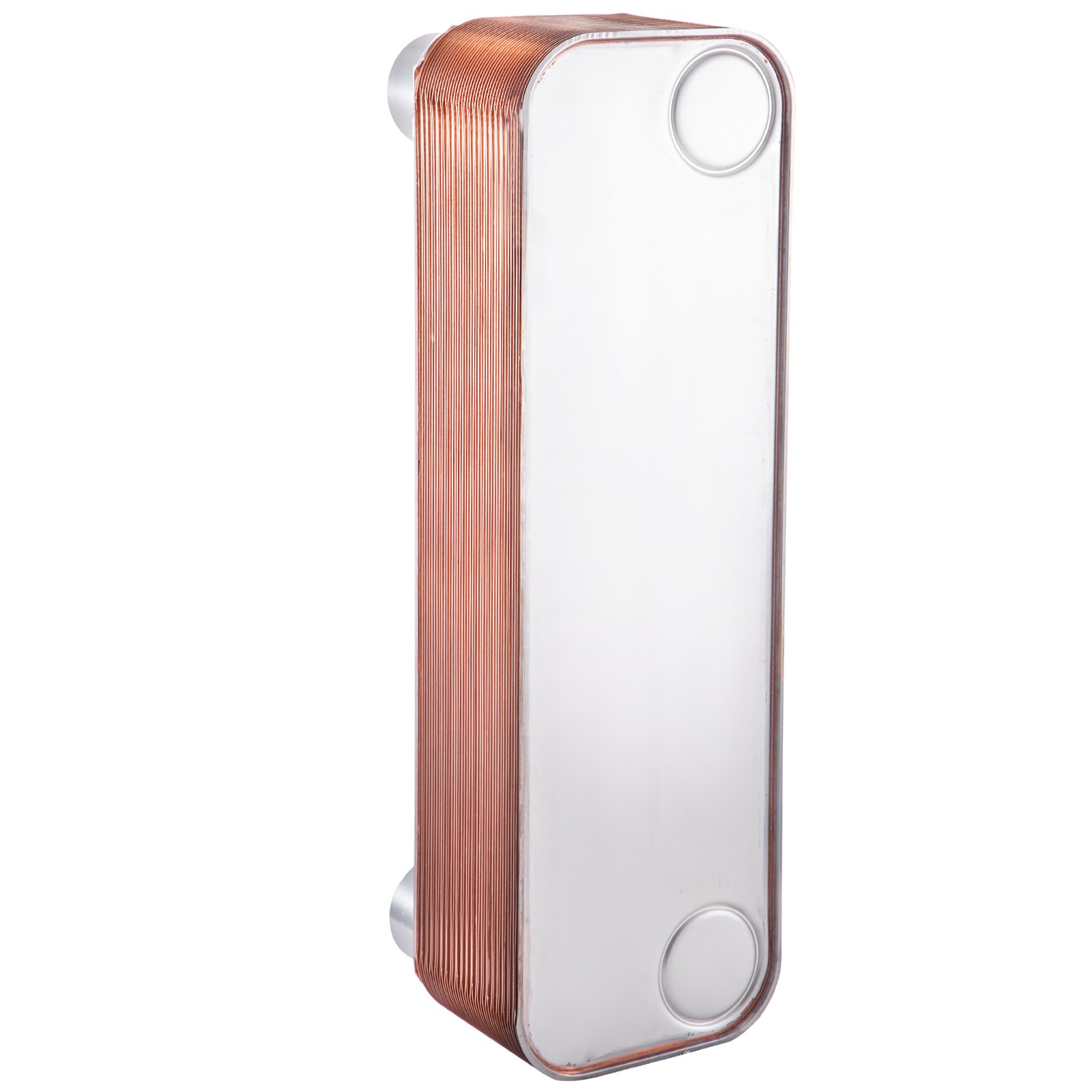 VEVOR 24"X7.5" Brazed Plate Heat Exchanger 40 Plate Heat Exchanger for Heating