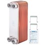 62x19cm Brazed Plate Heat Exchanger 60 Plate Heat Exchanger 2" FNPT for Heating