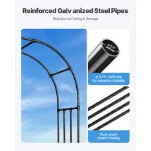 Metal Garden Arch 94.5x 59x15.8 in Trellis Arbor for Climbing Plant Party Decor