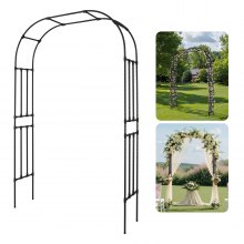 Metal Garden Arch 94.5x 59x15.8 in Trellis Arbor for Climbing Plant Party Decor