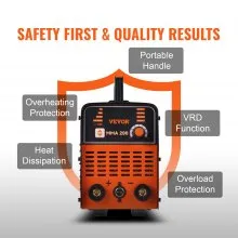 VEVOR Stick Welder, 200Amp Stick & Plastic ARC Welder Machine, 110/220V Hot Stapler with Hot Start Arc Force Anti-Stick, Plastic Welding Kit Car Bumper Repair Kit