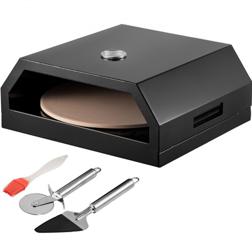 VEVOR Pizza Oven Kit,Stainless Steel Portable Pizza Oven for Gas, Pizza Oven Set with Professional Pizza Baking Tools Including 12\" Cordierite Pizza Stone, Pizza Shovel, Pizza Cutter, Thermometer.
