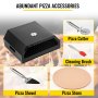 VEVOR Pizza Oven Kit,Stainless Steel Portable Pizza Oven for Gas, Pizza Oven Set with Professional Pizza Baking Tools Including 12" Cordierite Pizza Stone, Pizza Shovel, Pizza Cutter, Thermometer.