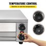 VEVOR 12" Electric Pizza Oven,Commercial Countertop Pizza Oven,Stainless Steel Pizza Maker Pizza Baker with Handle & Removable Pizza Tray,Pizza Bake Oven for Kitchen,Adjustable time and temperature.
