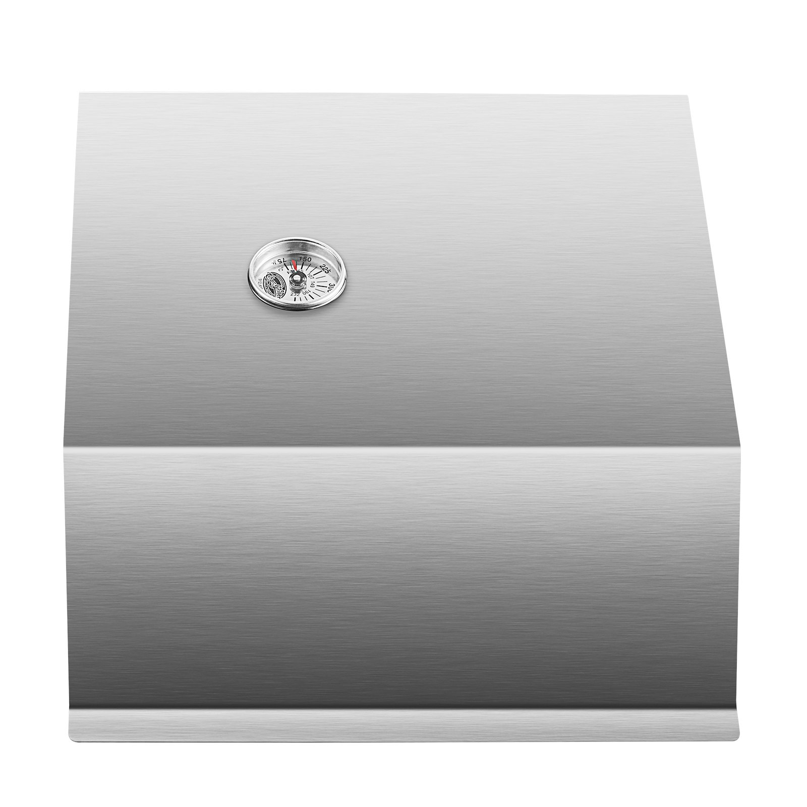 stainless steel VEVOR pizza oven kit with built-in thermometer.