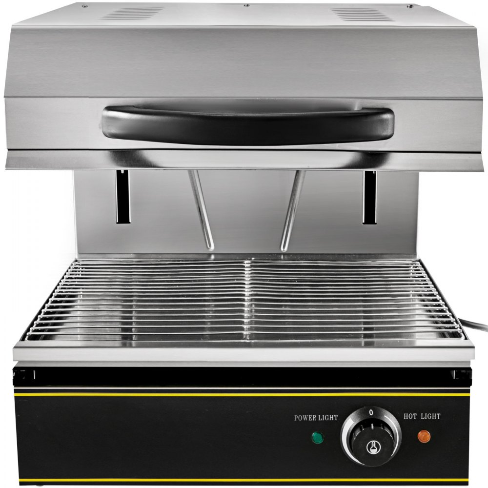 Electric Griddle Grill BBQ Salamander Hot Plate Cheese Melter w/Liftable Burner